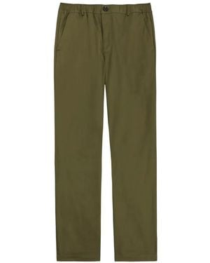 Oliver Spencer Pantalones Rectos Con Cinturilla Elástica - Verde