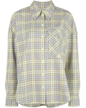 Tibi Checked Chest Pocket Shirt - Green
