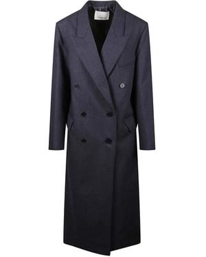 Frankie Shop Jane Double-Breasted Coat - Blue