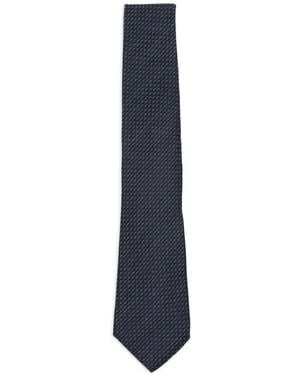 Canali Micro-Patterned Tie - Blue