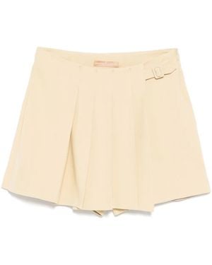Ermanno Scervino Shorts Effetto Gonna A Pieghe - Neutro