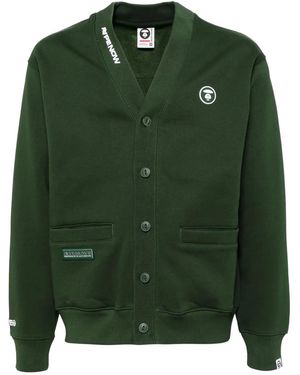 Aape By A Bathing Ape ロゴ カーディガン - グリーン