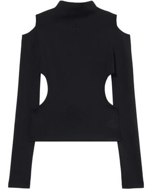 Off-White c/o Virgil Abloh Pull À Découpes Sleek Meteor - Blue