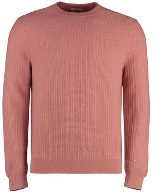 Malo Gerippter Pullover - Pink