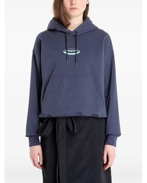 Patagonia Logo-Print Drawstring Hoodie - Blue