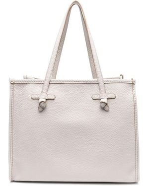 Gianni Chiarini Knot-Detail Leather Shoulder Bag - Natural