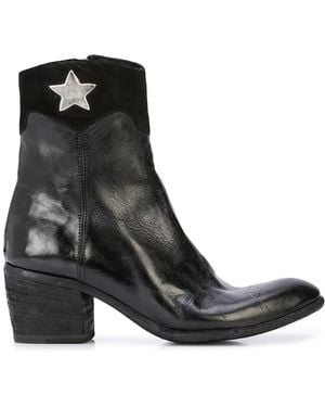 Madison Maison Star Detail Ankle Boots - Black