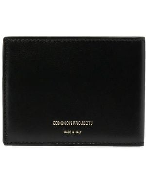 Common Projects Portafoglio Con Logo - Nero