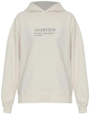 Akep Graphic-Print Cotton Hoodie - White
