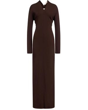 12 STOREEZ Open-Back Maxi Dress - Brown