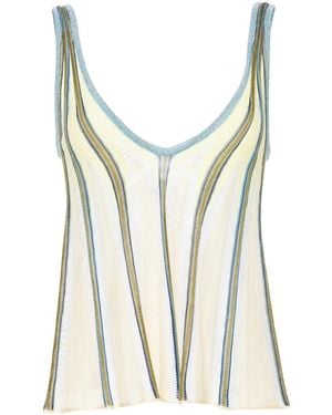 forte_forte Inlay Knit Top - White