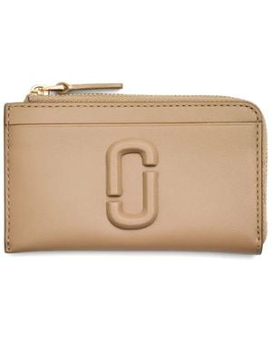 Marc Jacobs ザ カバード Jマーク トップジップ マルチ 財布 - ナチュラル