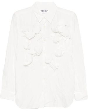 Comme des Garçons Knot-Detail Blouses - White