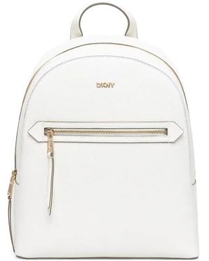 DKNY Sac À Dos En Cuir - Blanc