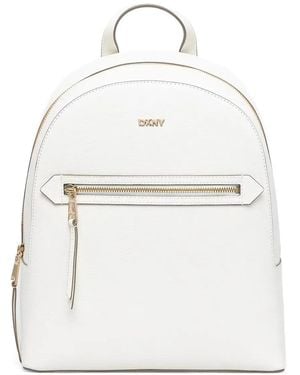 DKNY Leather Backpack - White