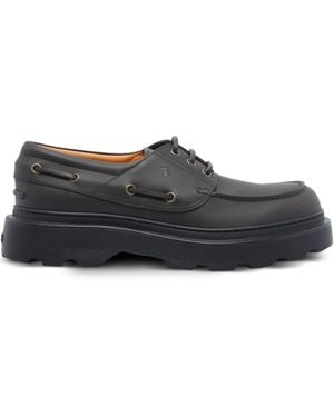 Tod's Segelschuhe Mit Plateau - Grau