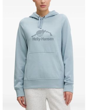 Helly Hansen Felpa Con Cappuccio E Logo - Blu