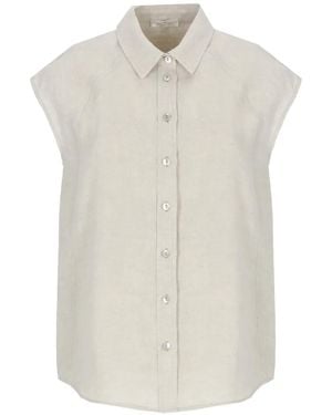 Panicale Lace-Panel Shirt - White