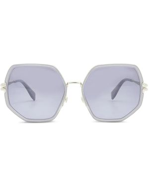 Marc Jacobs Geometric-Frame Sunglasses - White