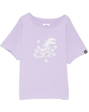 SPORT b. by agnès b. Texture Dino T-Shirt - Purple