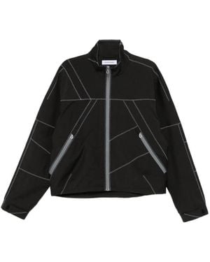 Kiko Kostadinov Fosco Zigzag-Stitching Zip-Fastening Jacket - Black