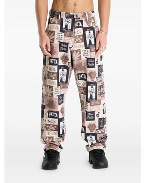 PATTA Collage Trousers - Natural