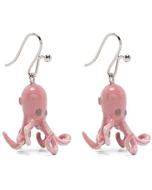 Marni Octopus-Motif Earrings - Pink