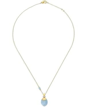 Nanis 18K Diamond And Aquamarine Pendant Necklace - White