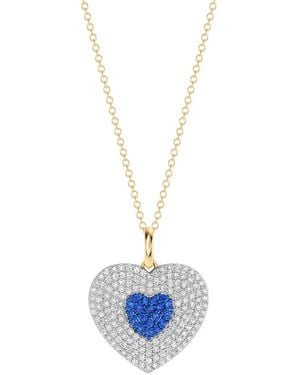 Phillips House Infinity Heartbeat Sapphire And Diamond Necklace - Blue