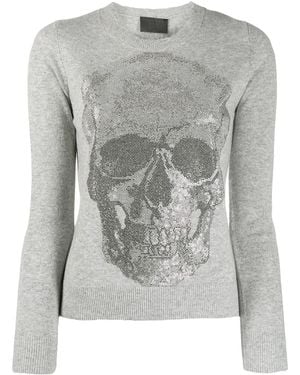 Philipp Plein Skull Jumper - Grey