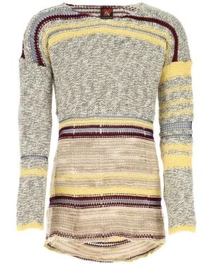 VITELLI Rückenfreier Pullover - Grau