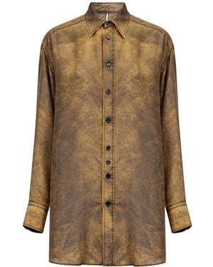 MM6 by Maison Margiela Tie-Dye Shirt - Natural