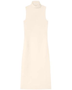 RETORI Stitch-Mix Cashmere Maxi Dress - White