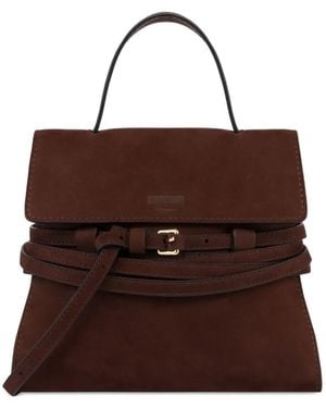 Moschino Tie Me Tote Bag - Brown