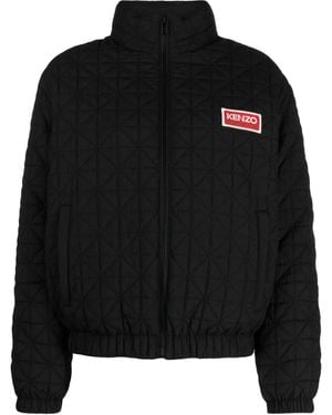 KENZO Sashiko Stitch Puffer Jacket - Black