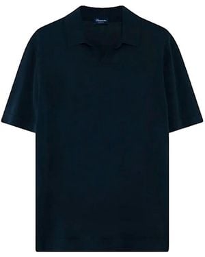 Drumohr Polo De Manga Corta - Azul