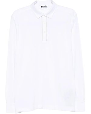 ZEGNA Long-sleeve polo shirt - Weiß