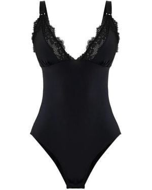 Heist Bridget Lace-Trim Body - Black