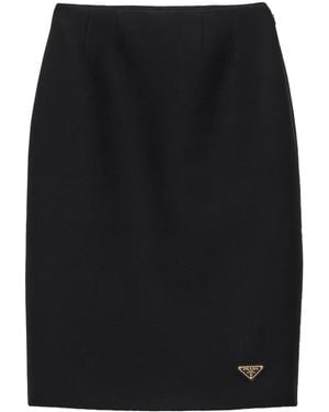Prada Tricotine Skirt - Black