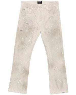 Enfants Riches Deprimes Paint-Splatter Straight-Leg Jeans - White