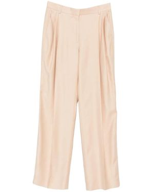 Stella McCartney Plooibroek Met Wijde Pijpen - Wit