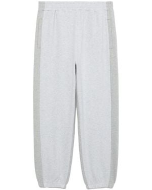 FIVE CM Two-Tone Cotton-Blend Track Trousers - White