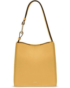 Furla Mini Nuvola Schultertasche - Gelb