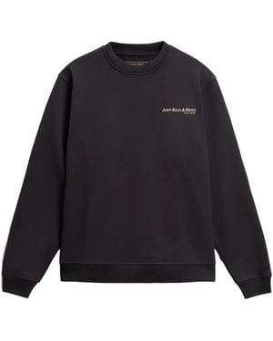 Woolrich Felpa Girocollo Con Logo - Nero