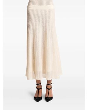 KHAITE Dawn Midi Skirt - White