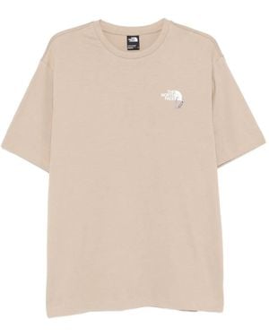 The North Face ロゴ Tシャツ - ナチュラル