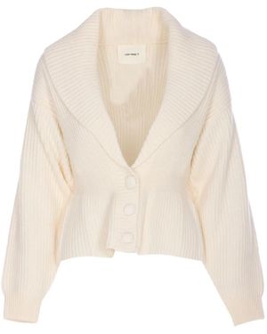 Lisa Yang Alessandra Button Cardigan - Natural