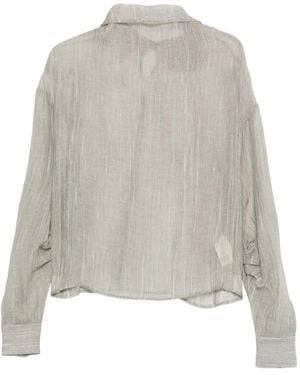 THE GARMENT Gerüschte Delfi Bluse - Grau