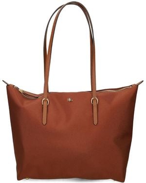 Ralph Lauren Logo-Detail Tote Bag - Brown