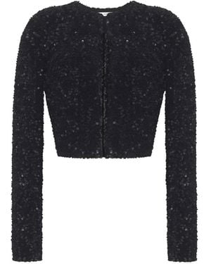 Adam Lippes Raya Sequin-Embellished Cardigan - Blue